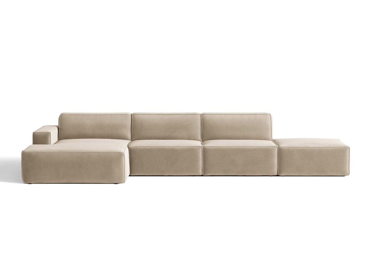Divano Angolare Componibile Jodie, 5 Posti, 162x341x77