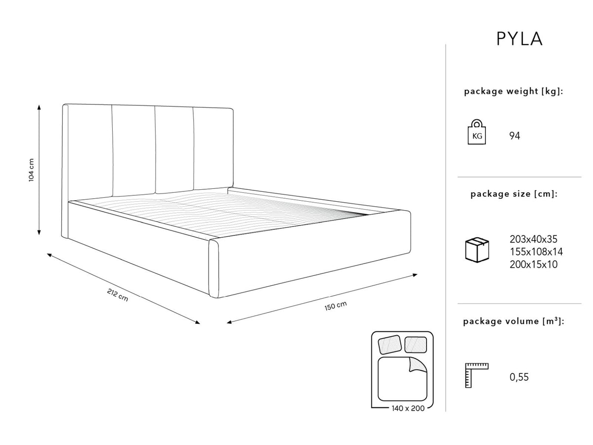 Letto Contenitore con Testata Pyla
