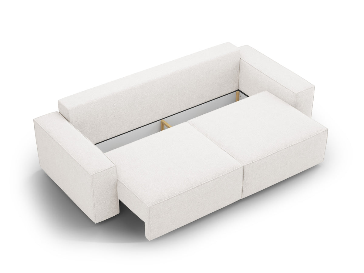 Divano letto e contenitore, "Jodie", 3 Posti, 247x107x86