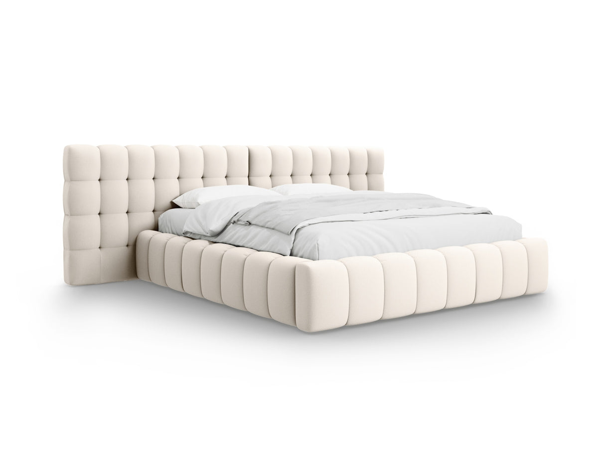 Letto contenitore con testiera doppia, "Mamaia", 230x200x100