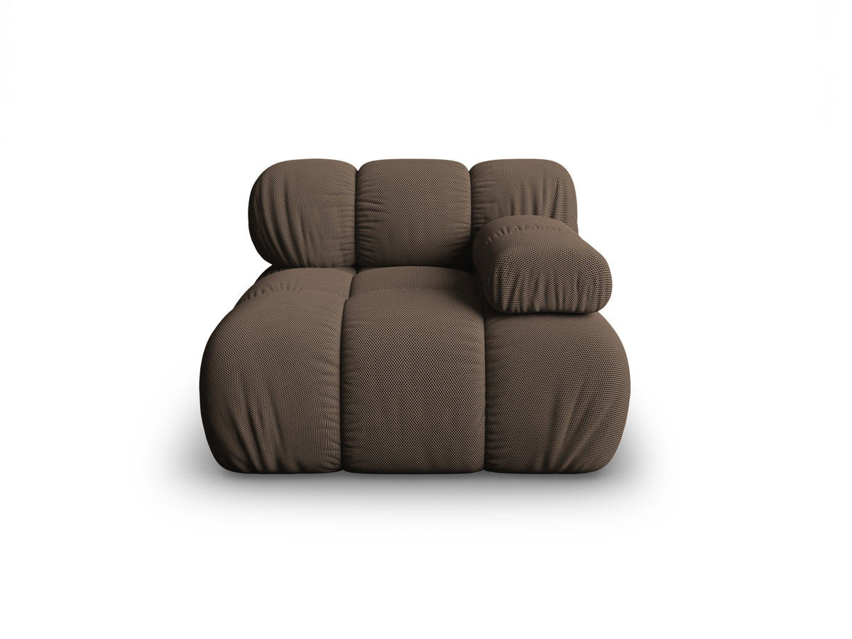 Modulo Destro, "Bellis", 1 Posto, 94x94x70 - Marrone