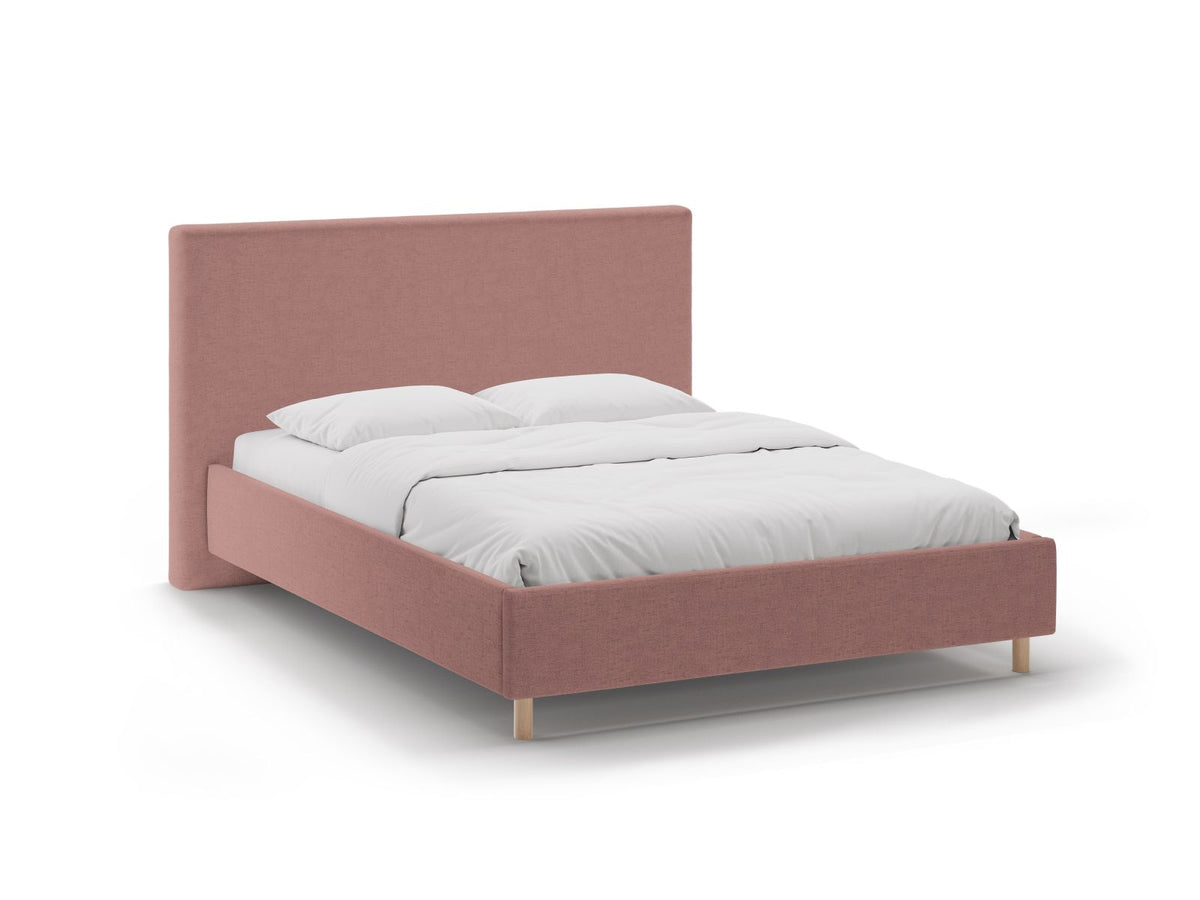 Letto Contenitore con Testata Eloise - Rosa Scuro 180x200