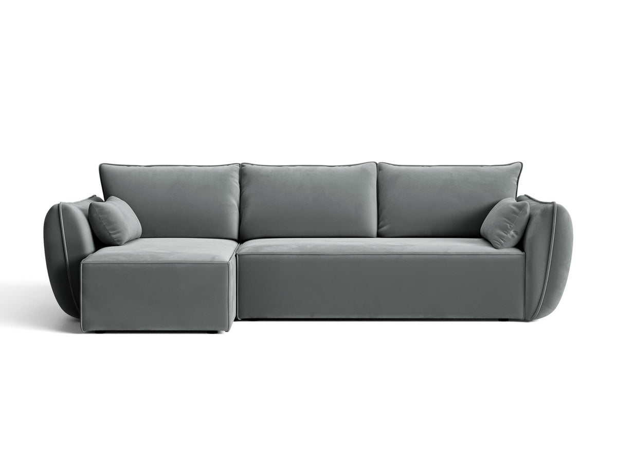 Divano Letto Angolare con Contenitore Kaelle, 4 Posti, 168x262x87