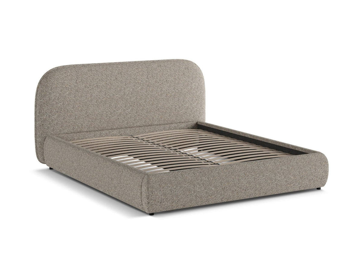 Letto con Testata Murada - Grigio Marrone Mélange 180x200