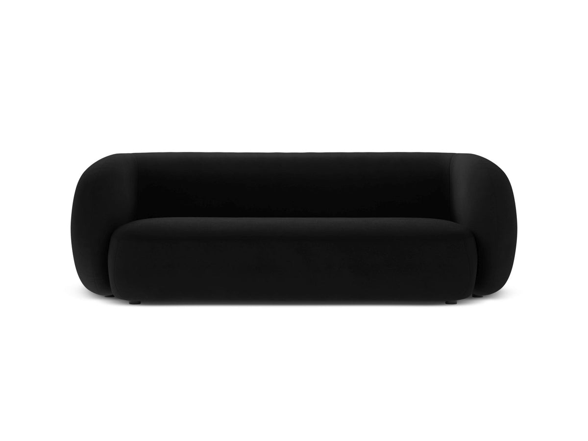 Divano Modulare in Velluto, "Kate", 3 Posti, 213x99x76 - Nero