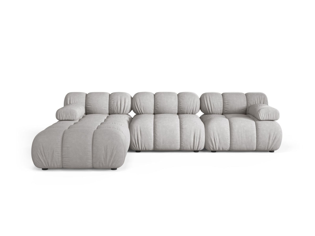 Divano Modulare, "Bellis", 4 Posti, 282x188x70 - Grigio Chiaro