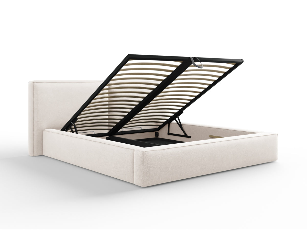 Letto contenitore con testiera doppia, "Jodie", 228x234x97,5