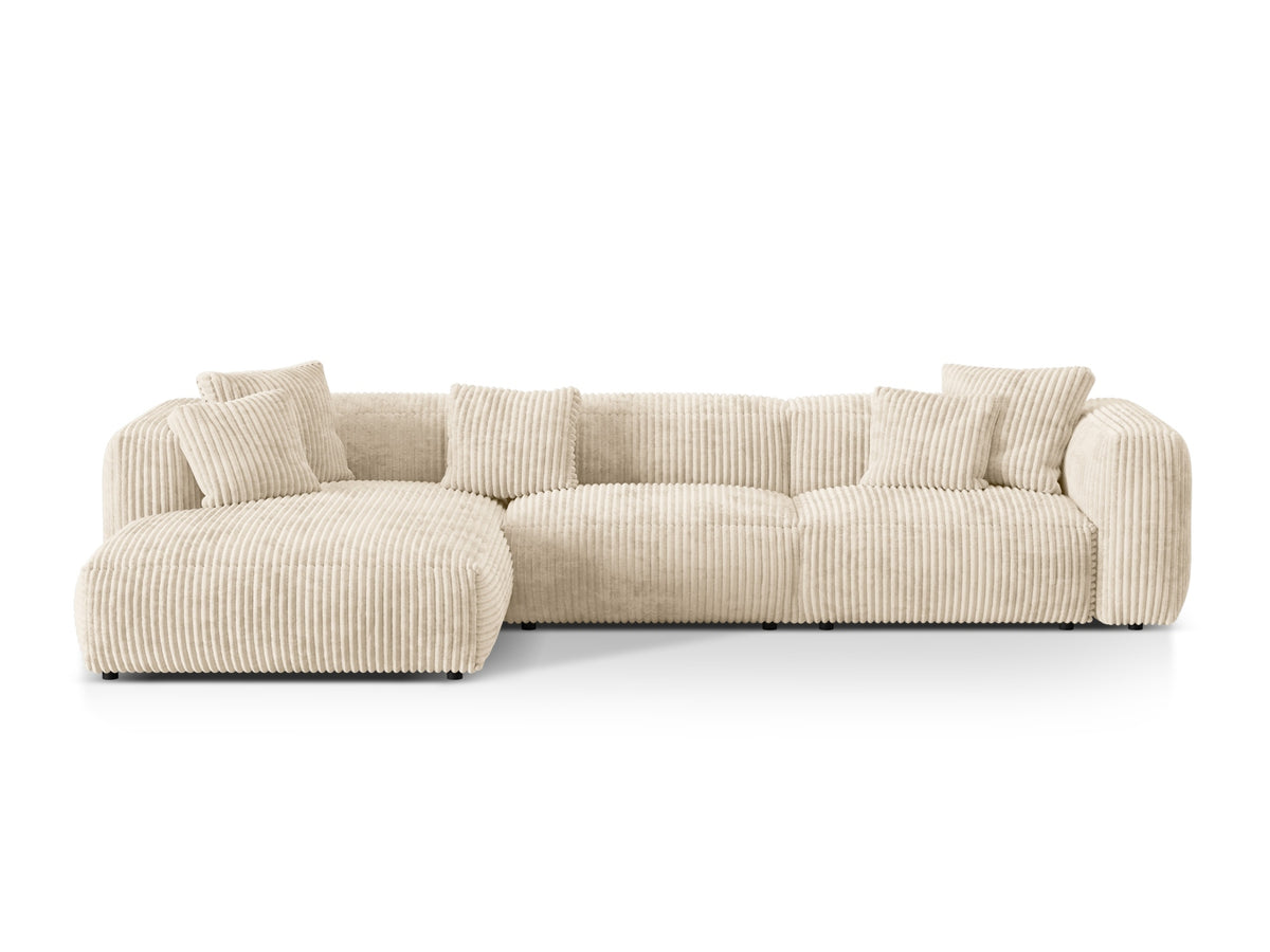 Divano Angolare Componibile XL Martina, 3 Posti, 176x330x75
