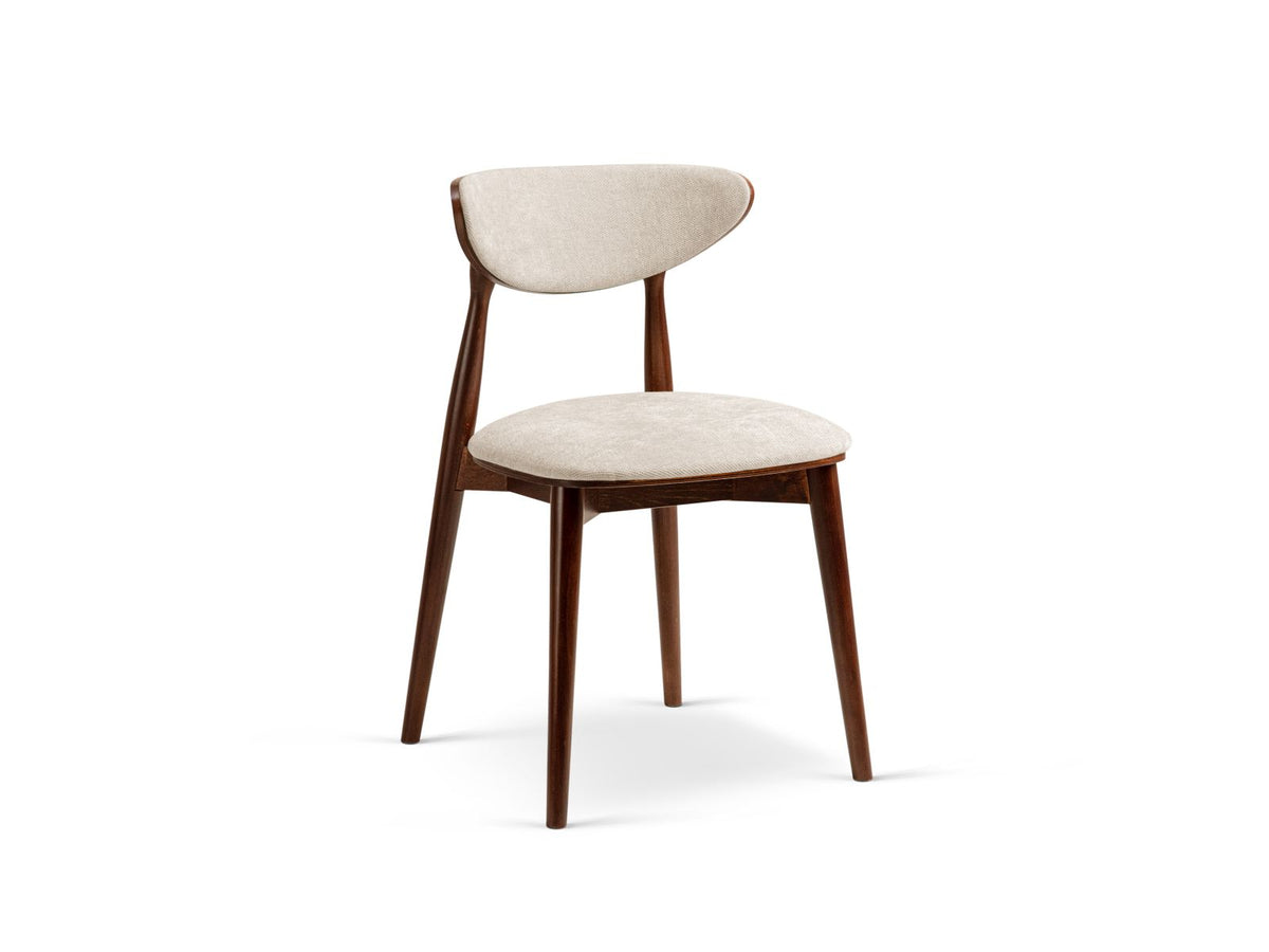 Sedia in Velluto, "Rina", 1 Posto, 47.5x48x79 - Beige