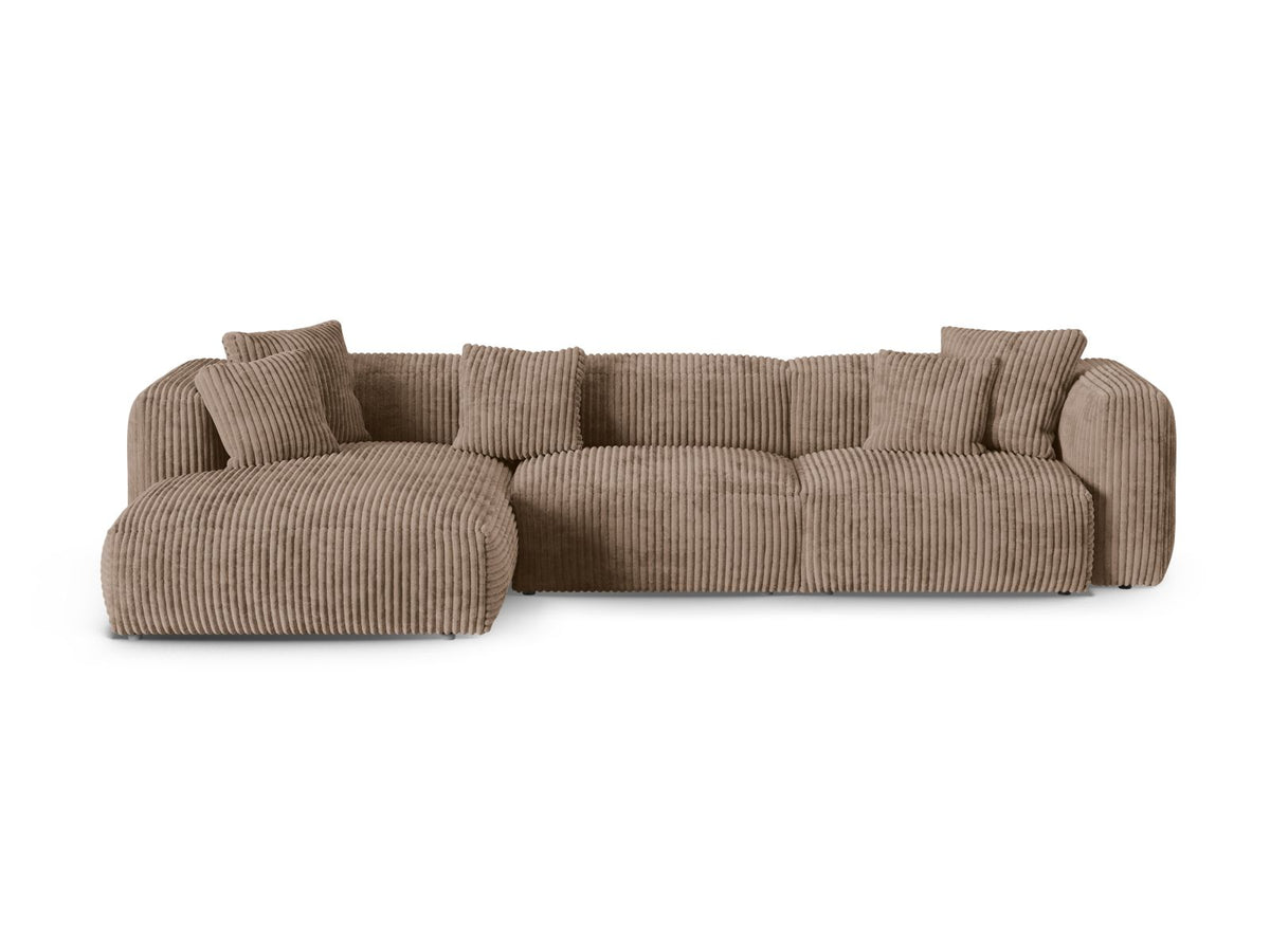 Divano Angolare Componibile XL Martina Seduta Profonda, 3 Posti, 176x330x75