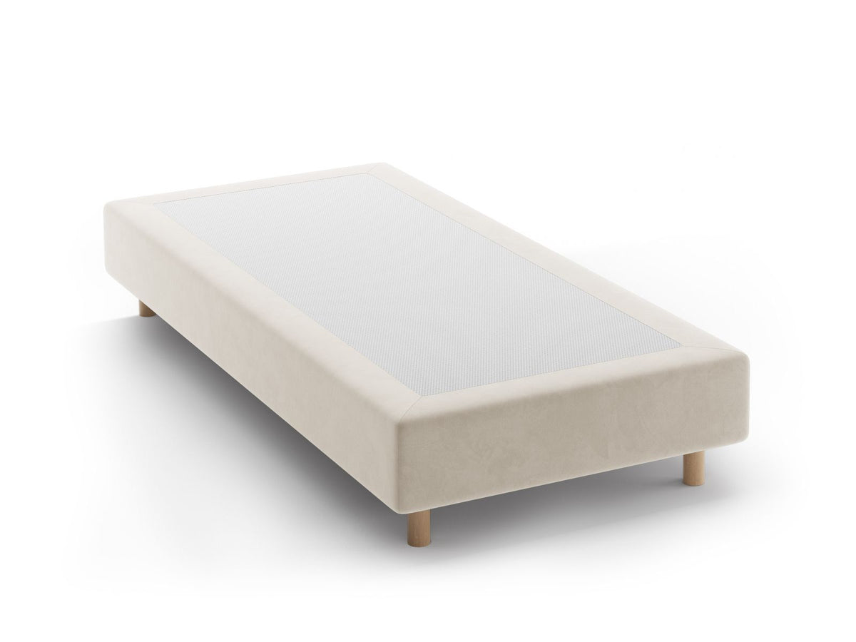 Base Letto Whale Gambe legno di faggio naturale - Beige 100x200