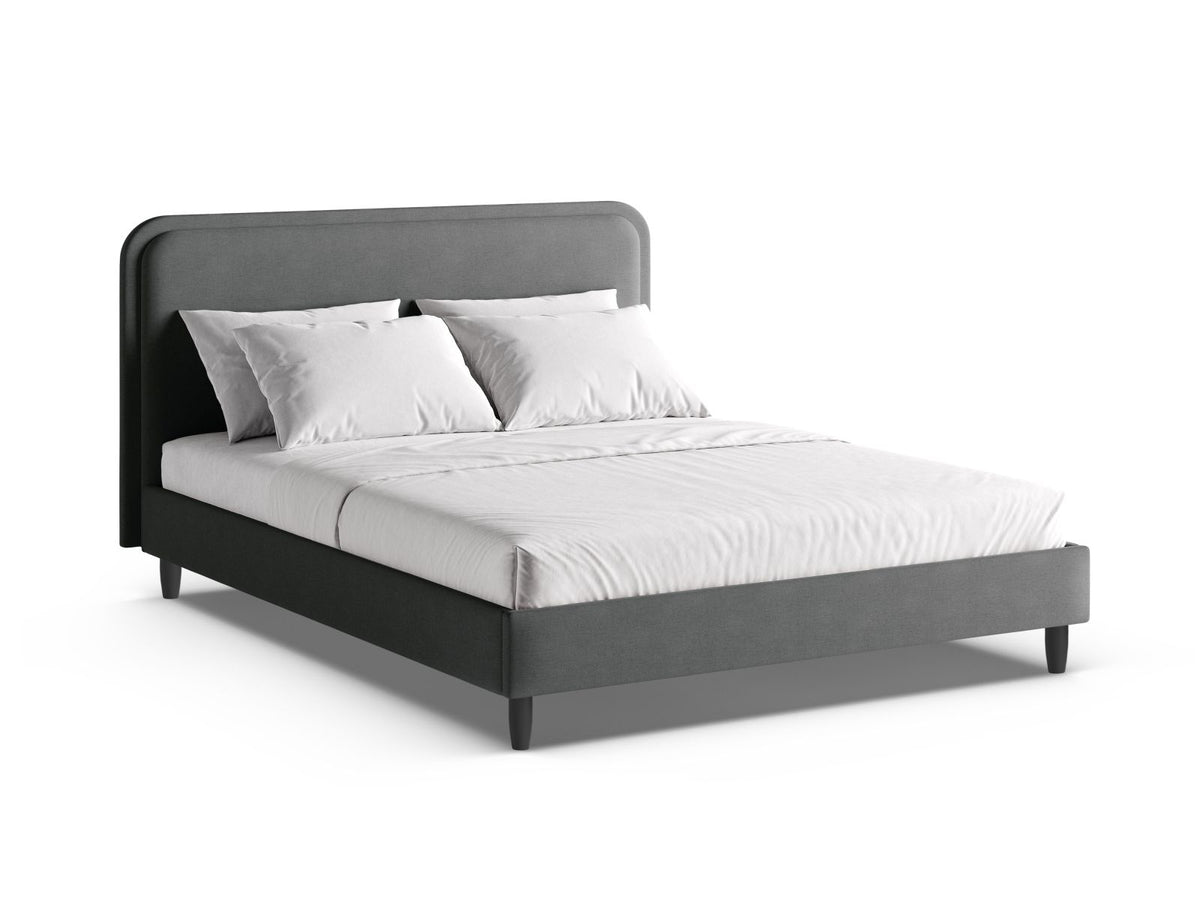 Letto con Testata Aveline - Blu Navy 180x200