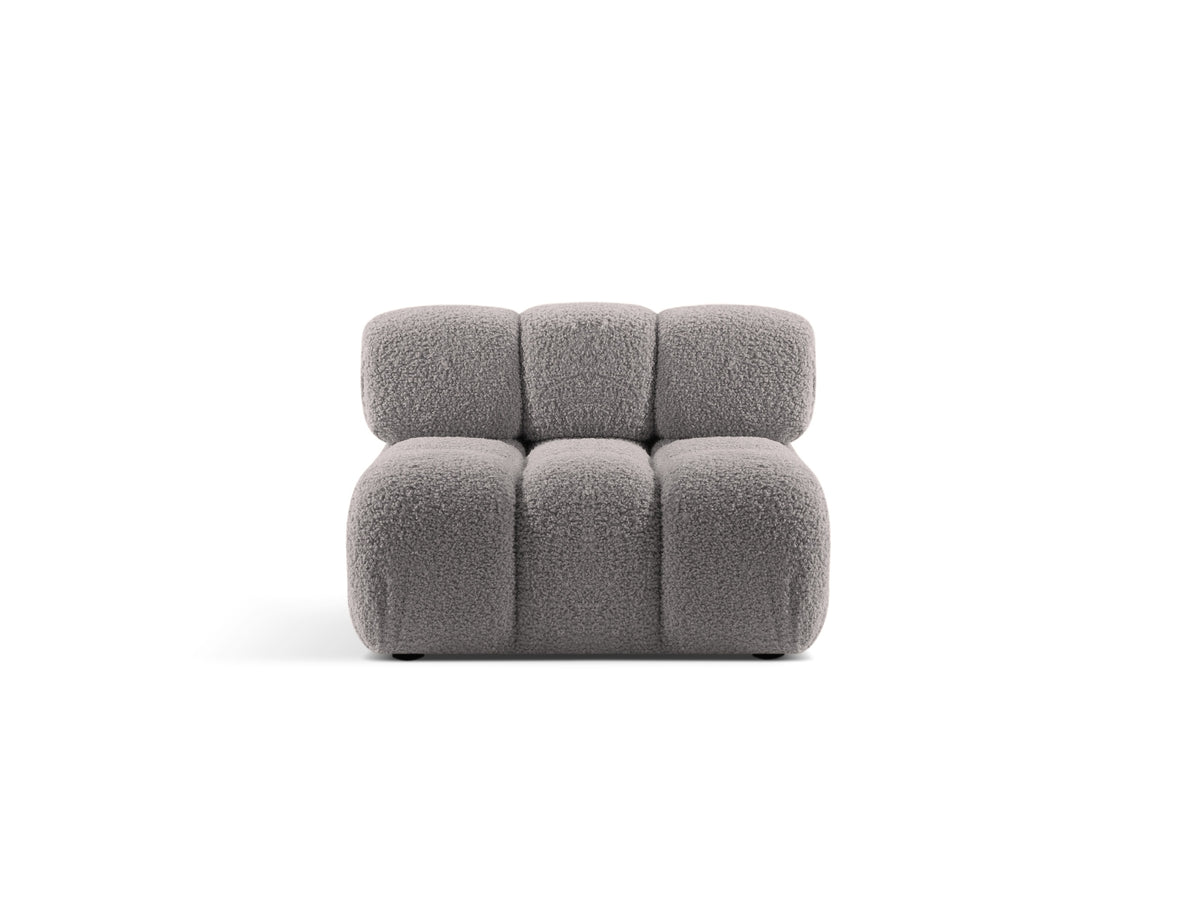 Modulo senza Braccioli, "Bellis", 1 Posto, 94x94x70 - Grigio Chiaro