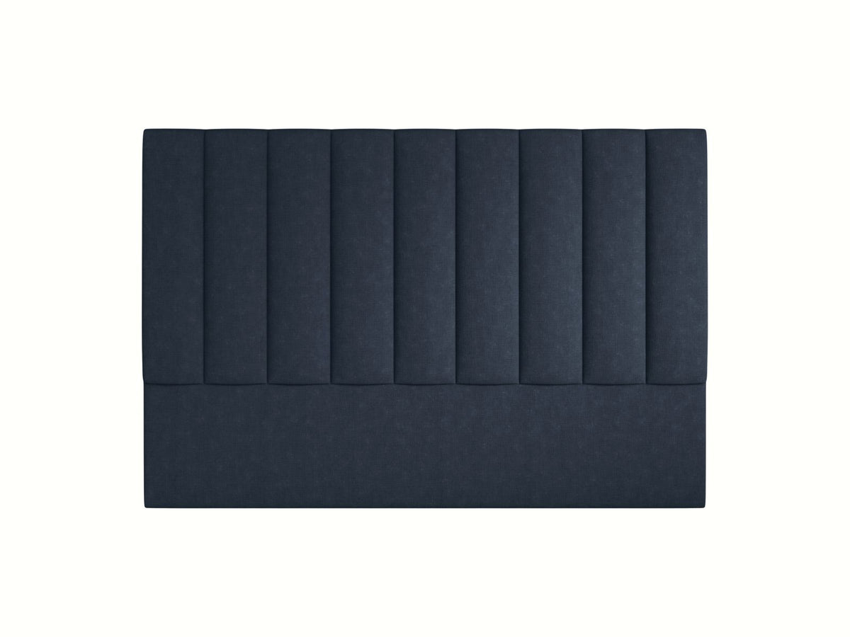 Testiera Marl Alta 120 cm - Blu Navy 180x200