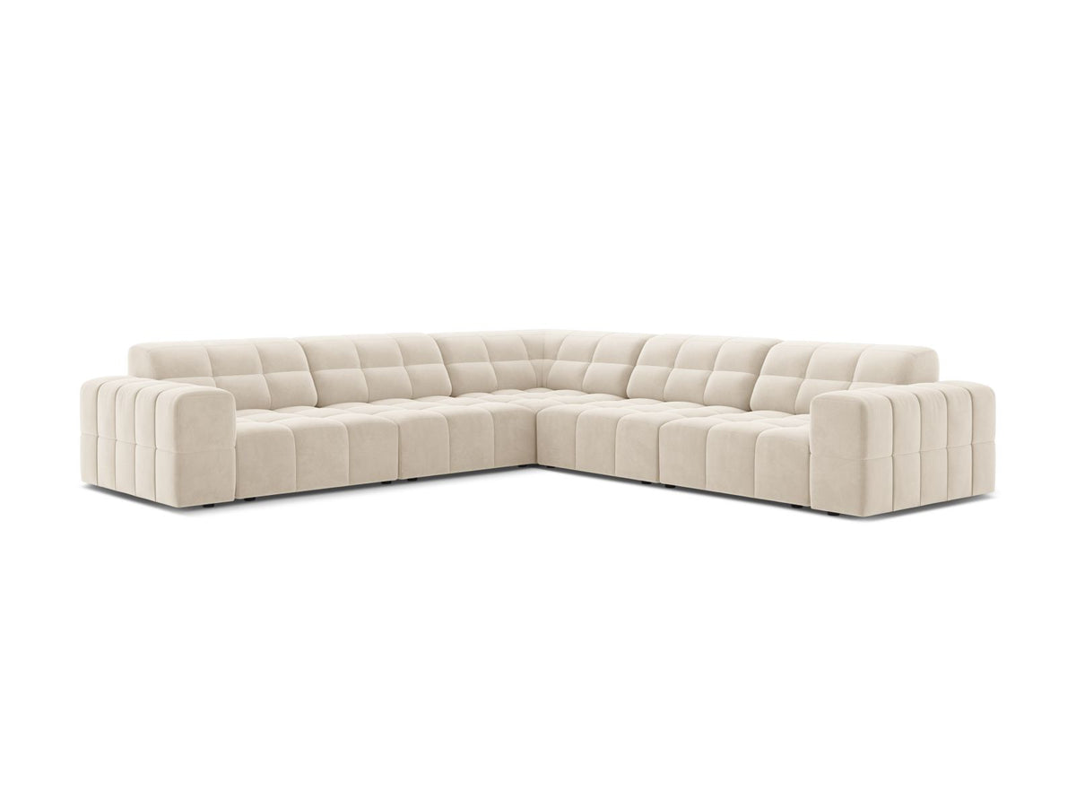 Divano Angolare Simmetrico Jennifer, 7 Posti, 285x285x78