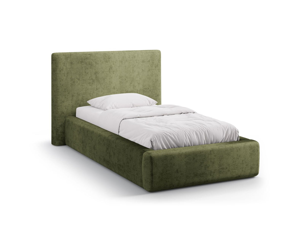Letto con Contenitore e Testata, "Amy", 220x130x95 - Verde