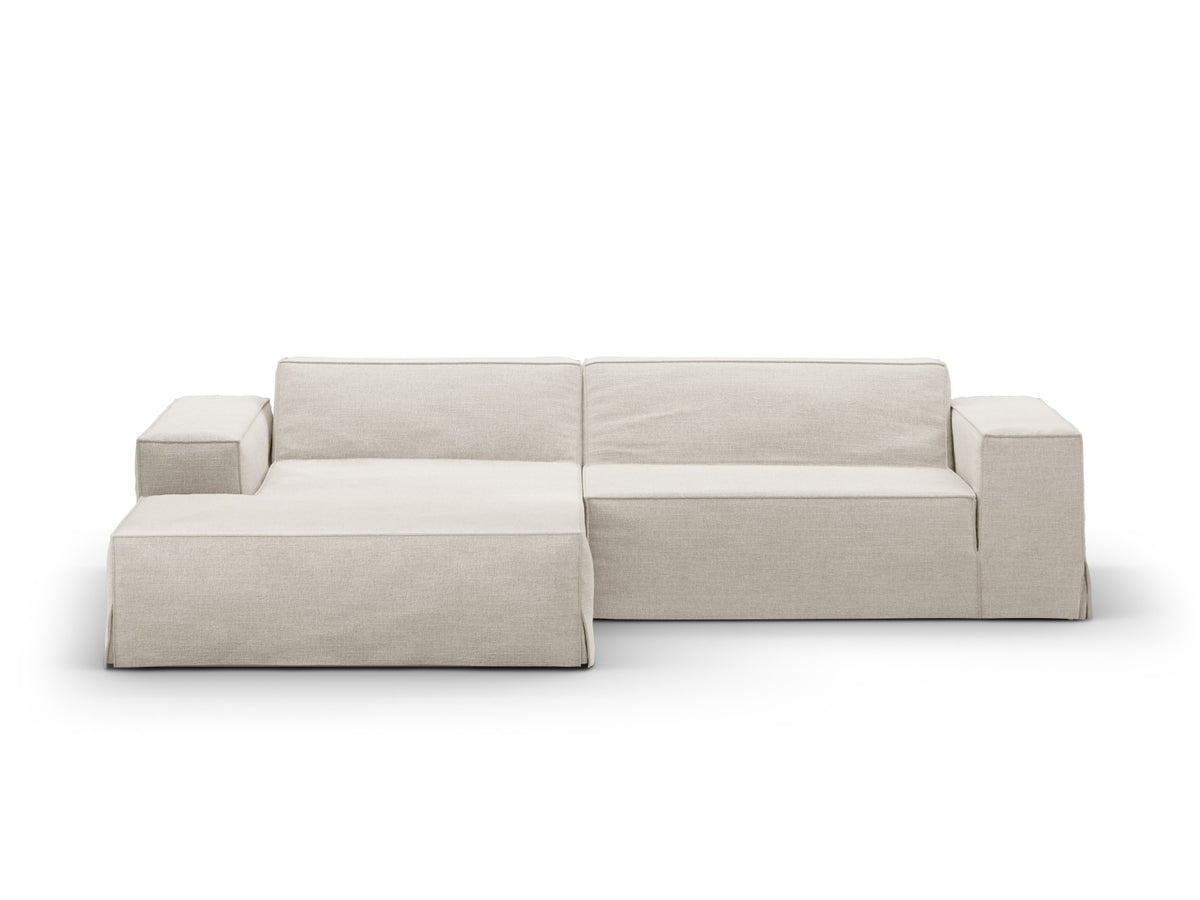 Divano Angolare Componibile Jodie, 3 Posti, 162x224x77