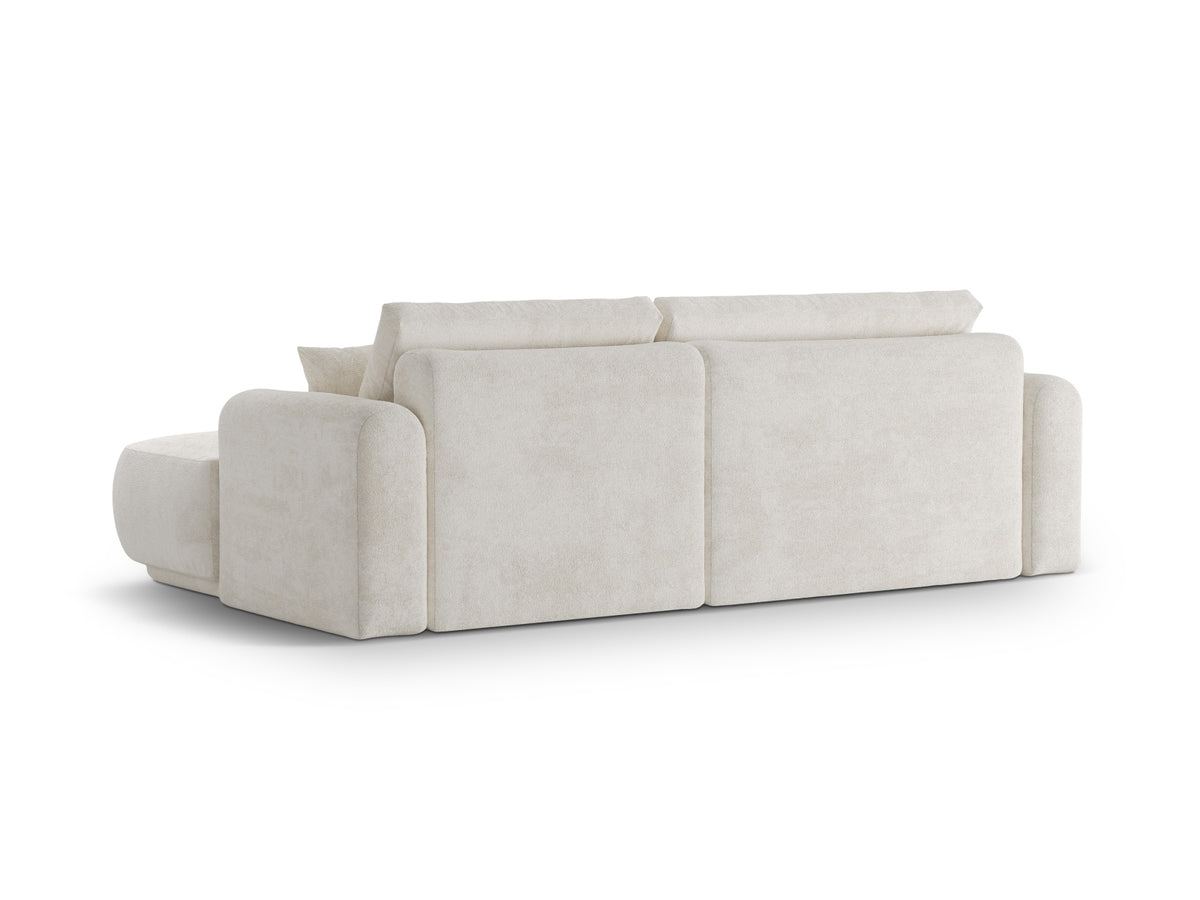 Divano Letto Angolare Componibile con Contenitore Ella, 5 Posti, 174x271x88