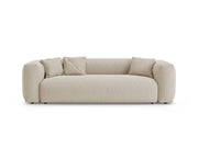Divano con Funzione Letto, "Martina", 3 Posti, 264x106x75 - Beige Chiaro