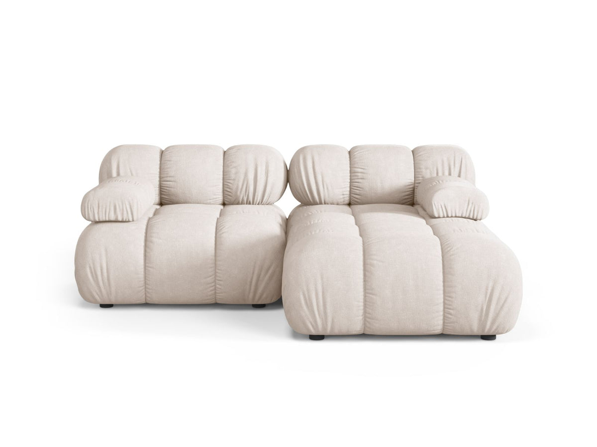 Divano Angolare Modulare Destro, "Bellis", 3 Posti, 188x155x70 - Beige