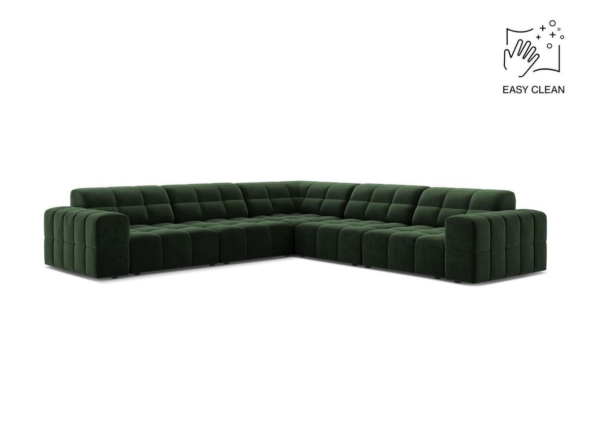 Divano Angolare Simmetrico Jennifer, 7 Posti, 285x285x78