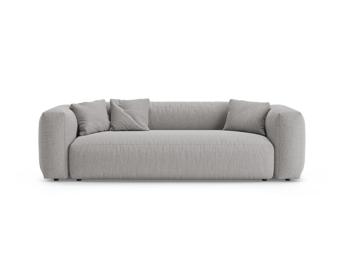 Divano con Funzione Letto, "Martina", 3 Posti, 264x106x75 - Grigio Chiaro