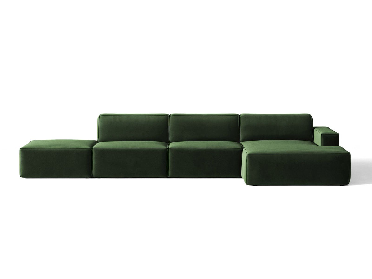 Divano Angolare Componibile Jodie, 5 Posti, 162x341x77