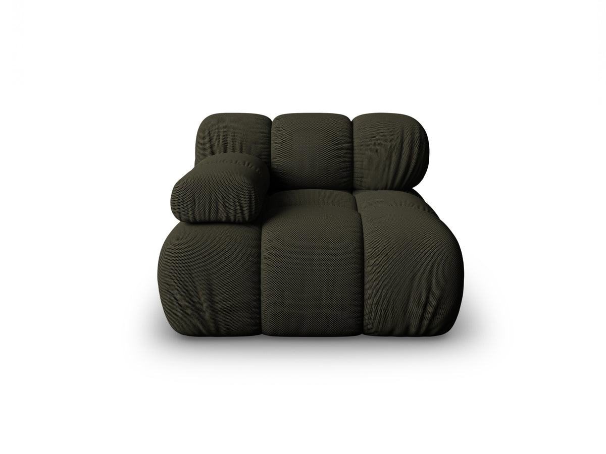 Modulo Sinistro, "Bellis", 1 Posto, 94x94x70 - Verde Amazon