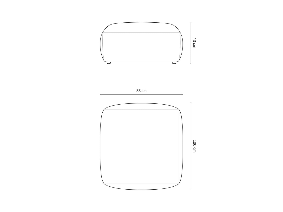 Pouf Chris, 85x100x43