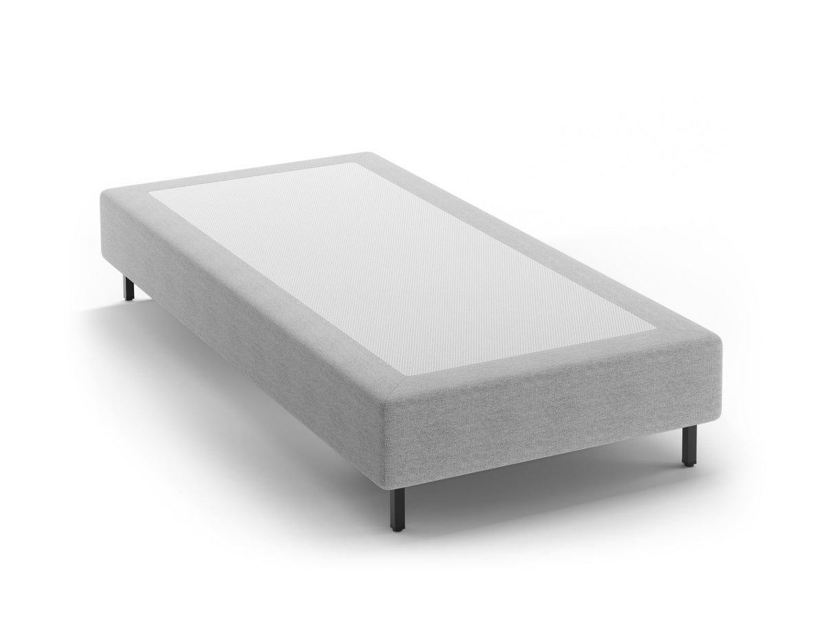 Base Letto Whale Gambe metallo nero - Grigio Chiaro 100x200