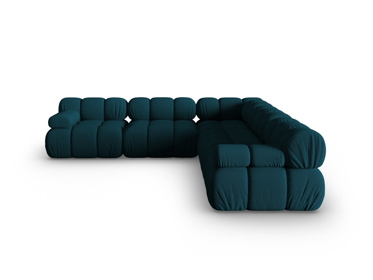 Divano Angolare Simmetrico, "Bellis", 5 Posti, 282x282x70 - Blu Navy