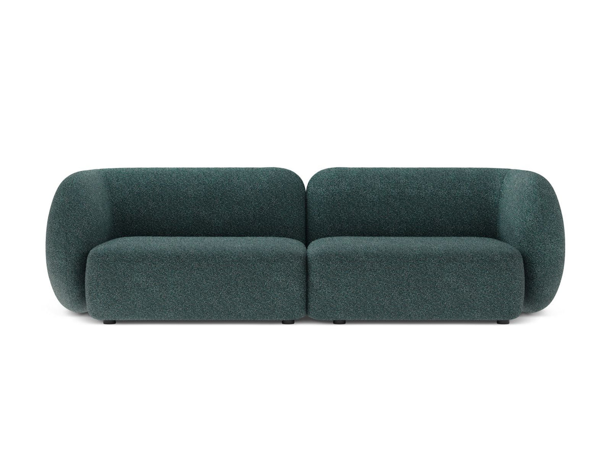 Divano Modulare, "Kate", 4 Posti, 243x99x76 - Verde Blu Melange