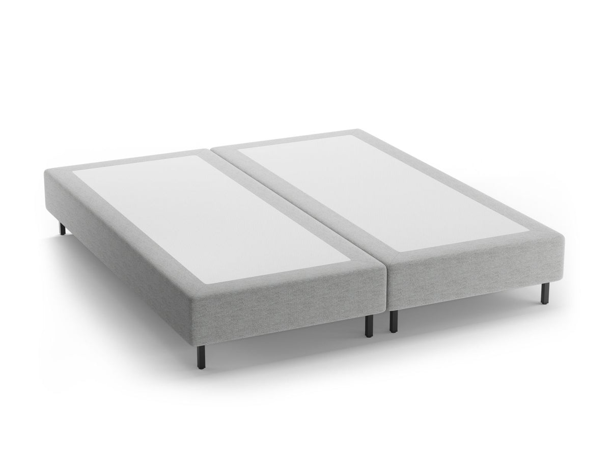 Base Letto Whale Gambe metallo nero - Grigio Chiaro 200x200