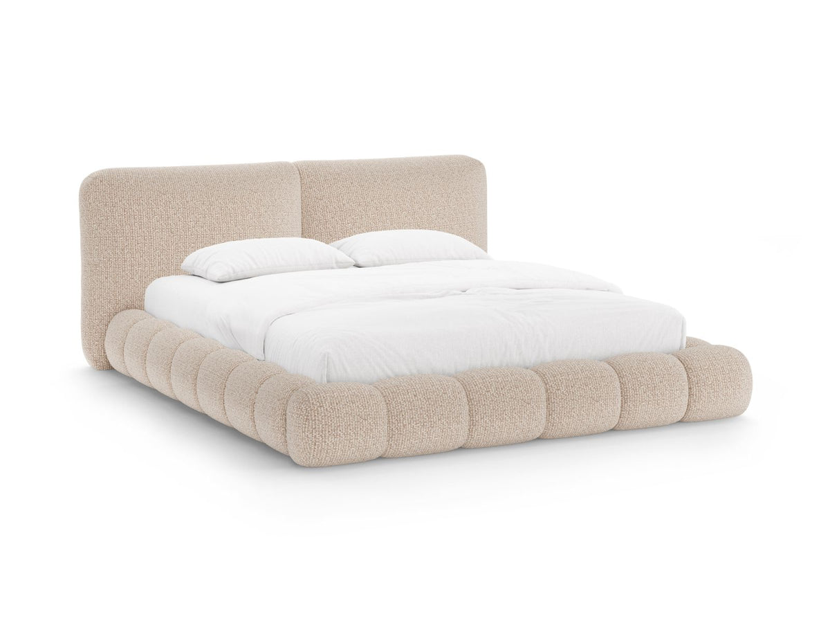 Letto con Contenitore e Testata, "Solange", 236x222x90 - Sabbia