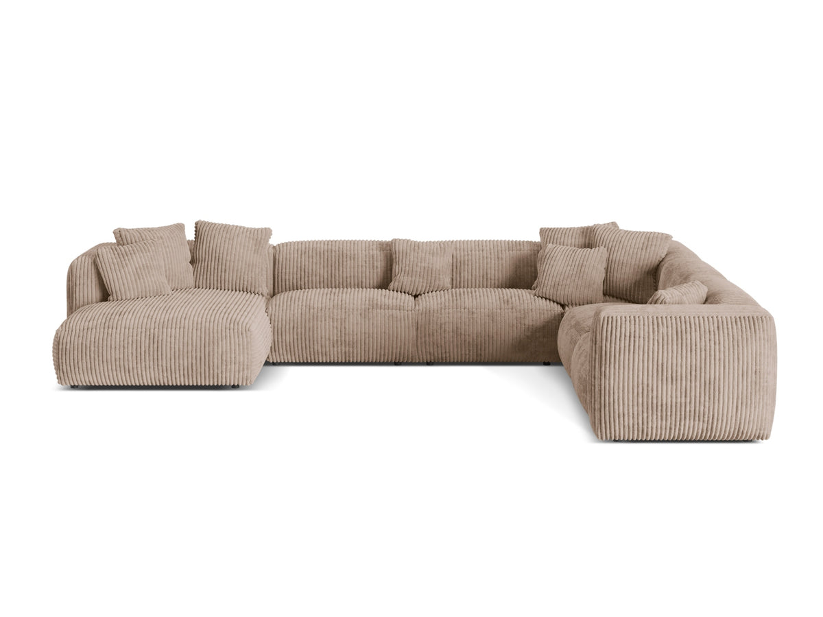 Divano Angolare Componibile XL Martina, 6 Posti, 316x406x75
