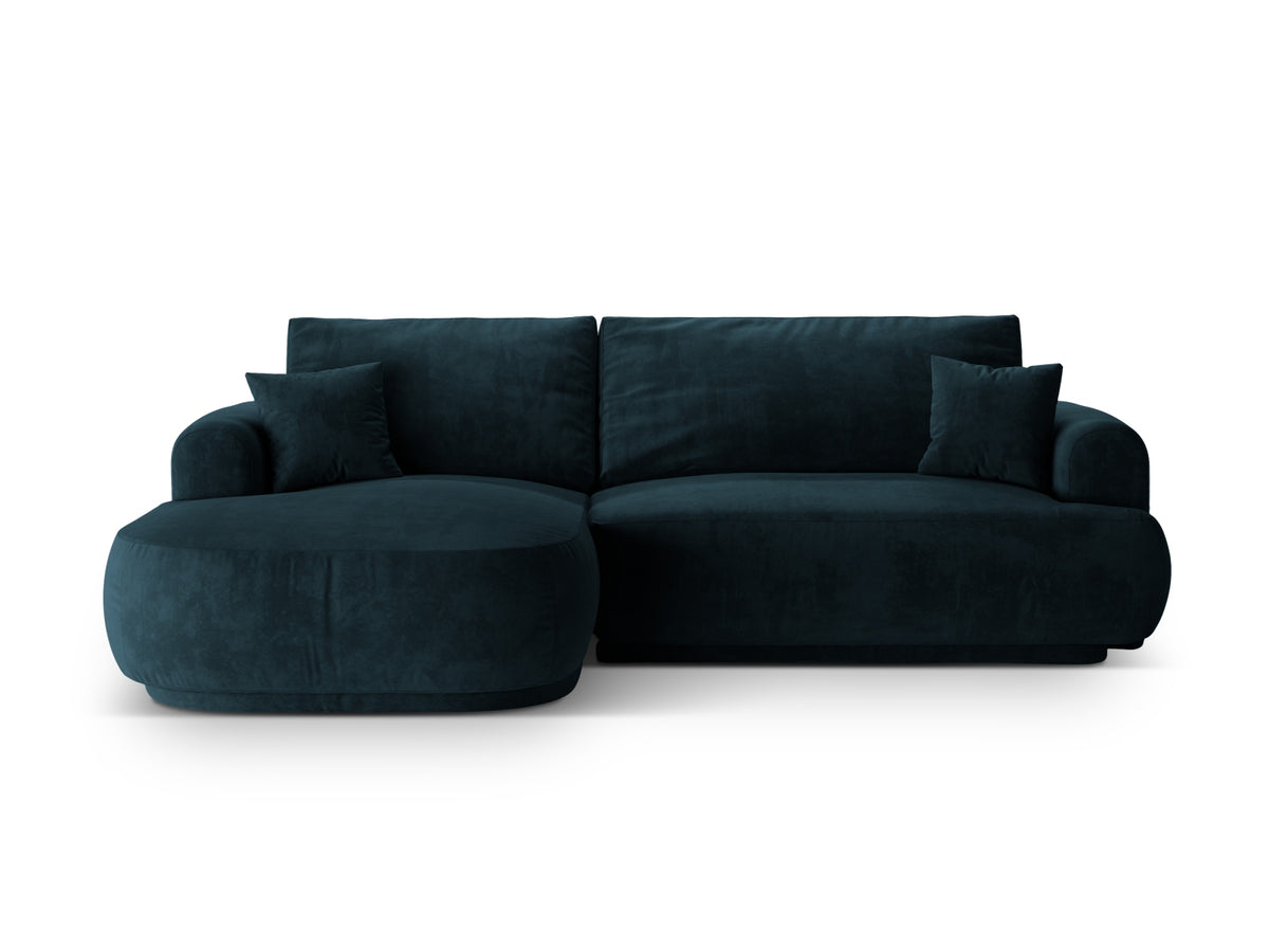Divano Letto Angolare Componibile con Contenitore Ella, 5 Posti, 174x271x88