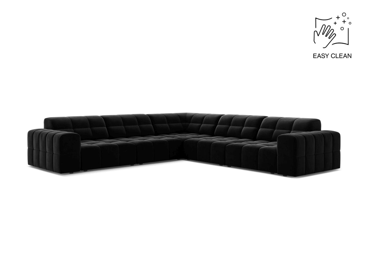 Divano Angolare Simmetrico Jennifer, 7 Posti, 285x285x78