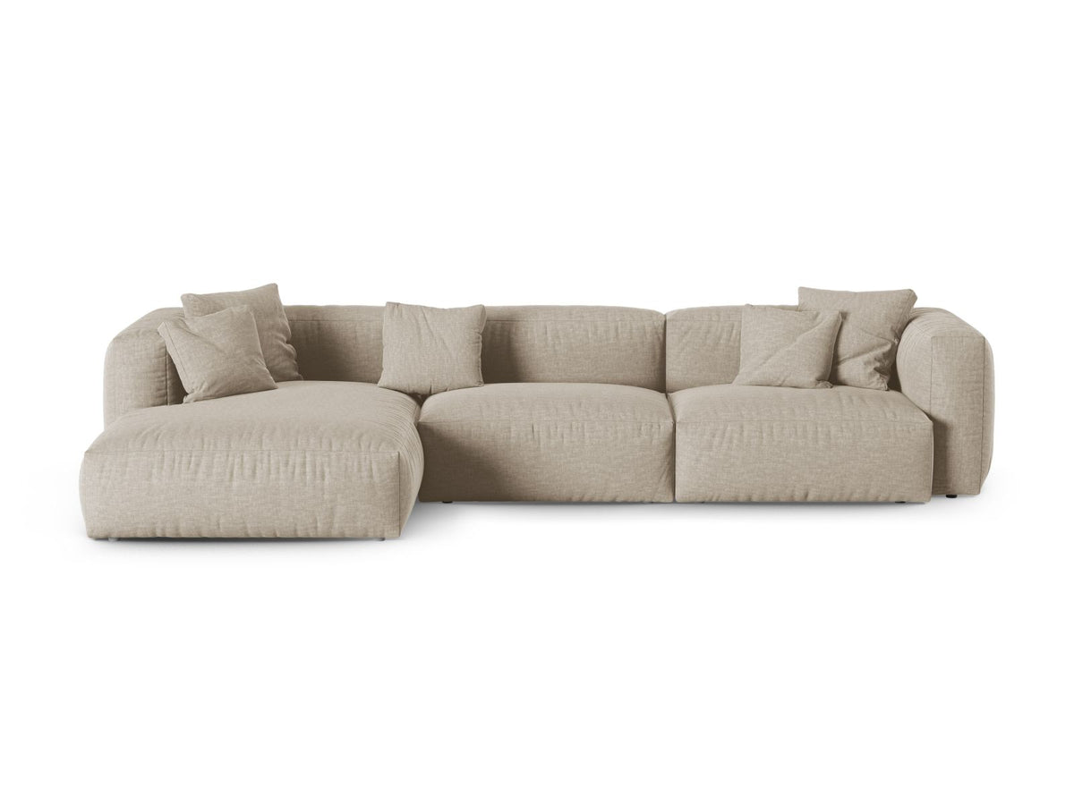 Divano Angolare Componibile XL Martina Seduta Profonda, 3 Posti, 176x330x75