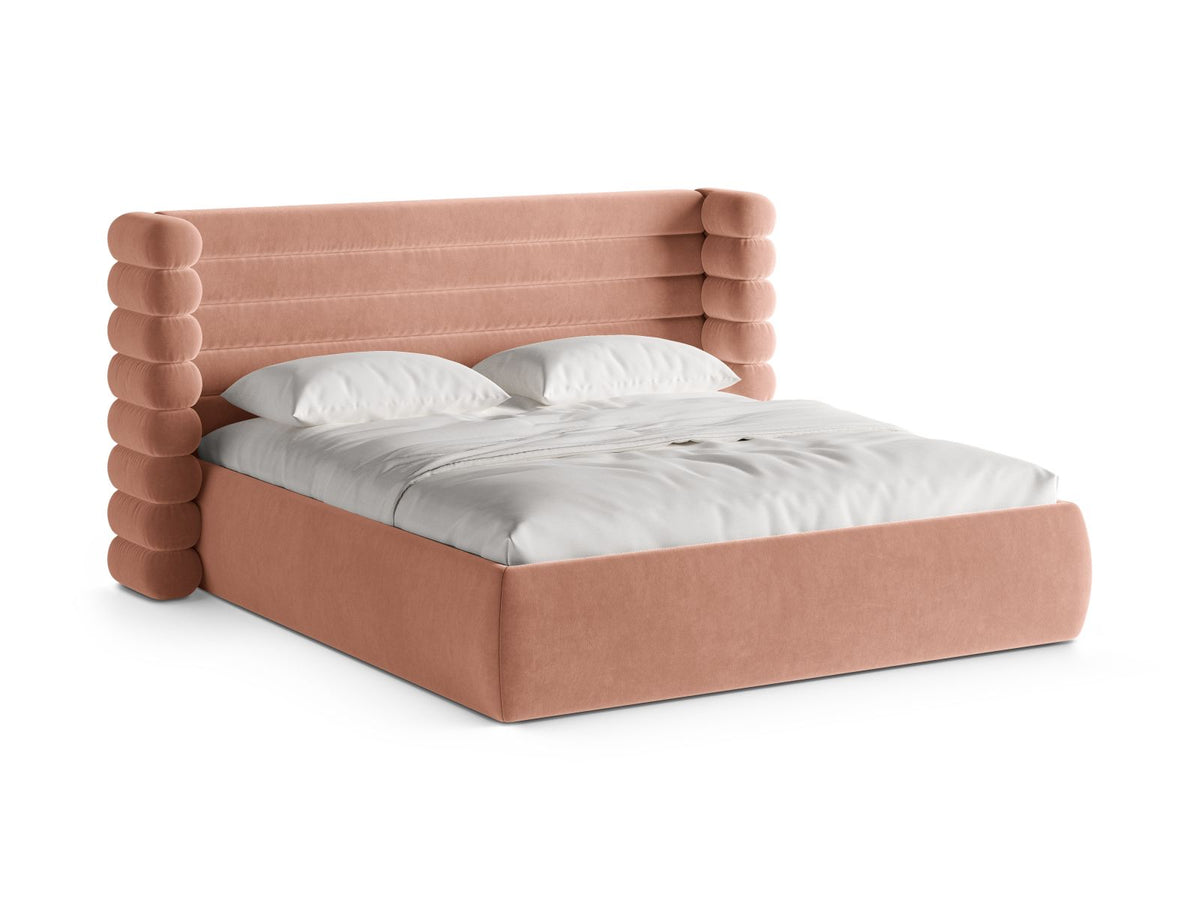 Letto con Contenitore e Testata, "Mount", 228x236x120 - Rosa