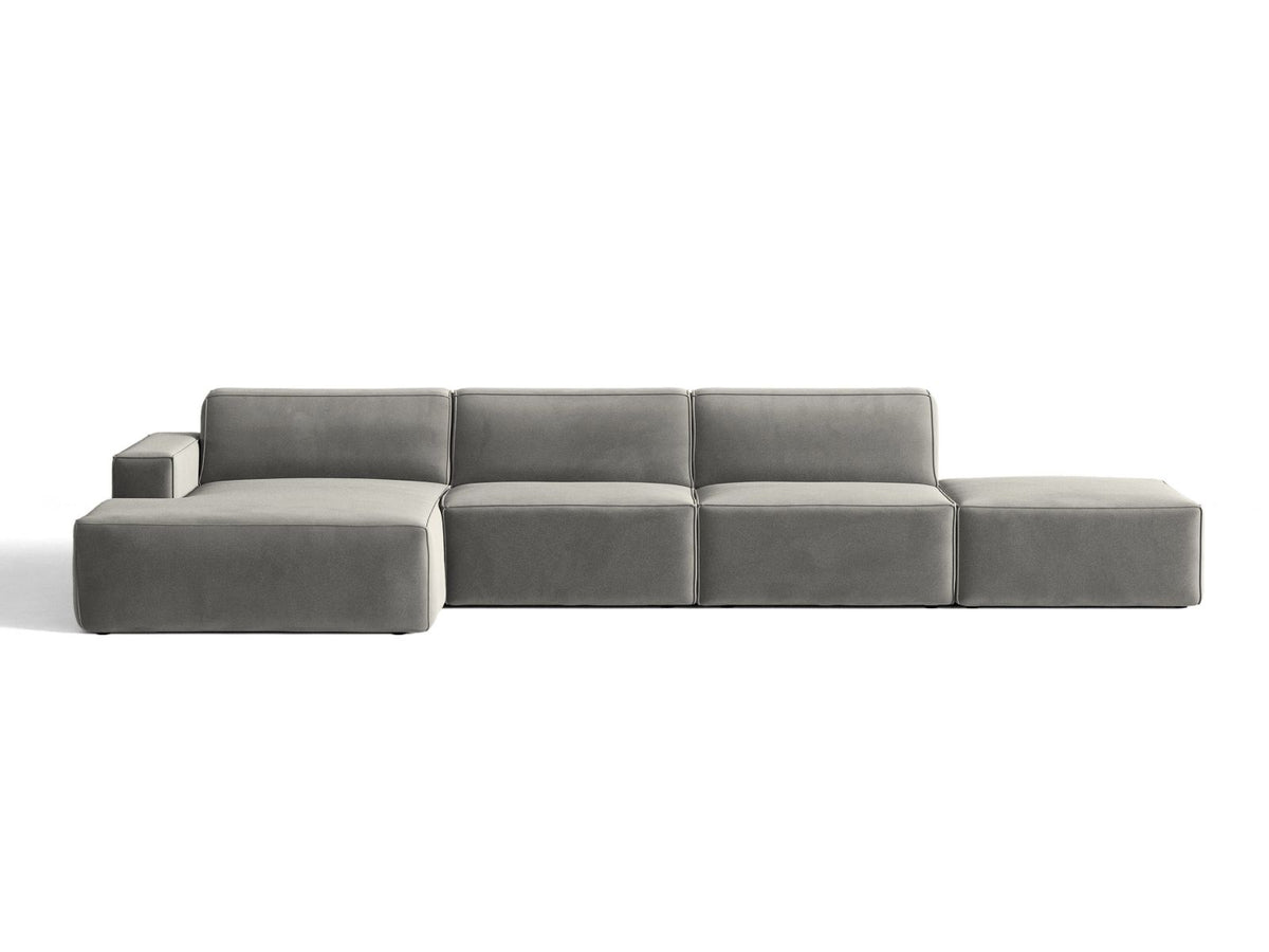 Divano Angolare Componibile Jodie, 5 Posti, 162x341x77