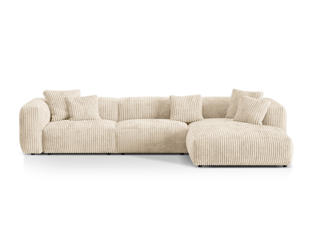 Divano Angolare Componibile XL Martina, 3 Posti, 176x330x75