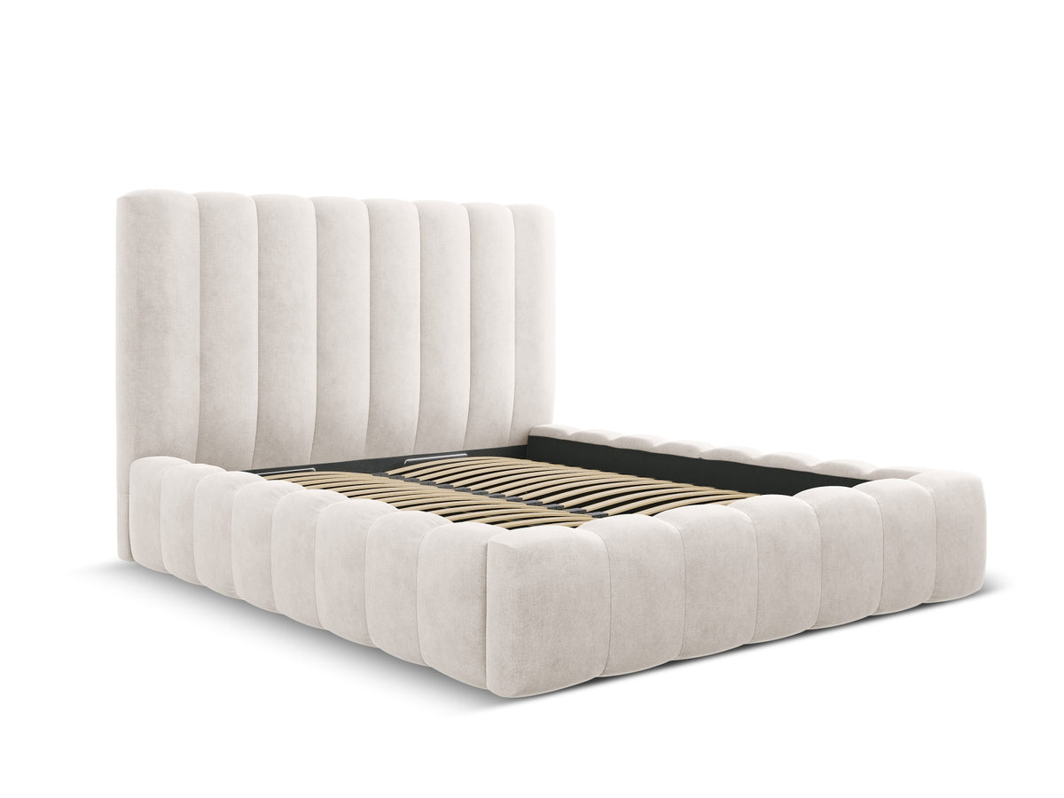 Letto contenitore con testiera, "Kelp", 230x205x125