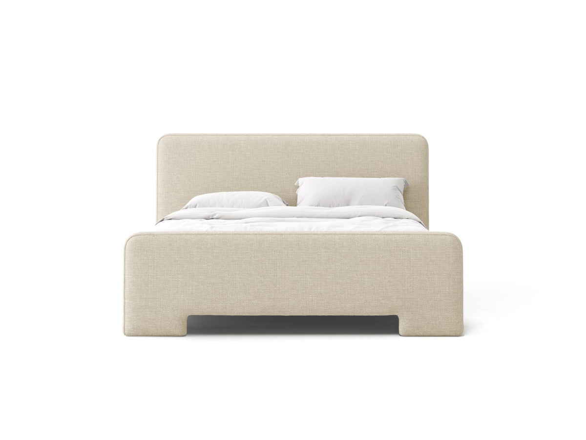 Letto con Testata Eda - Beige 180x200