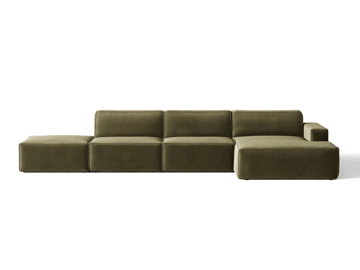 Divano Angolare Componibile Jodie, 5 Posti, 162x341x77
