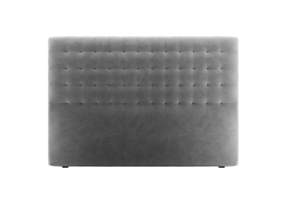 Testiera Nova Alta 120 cm - Grigio 180x200