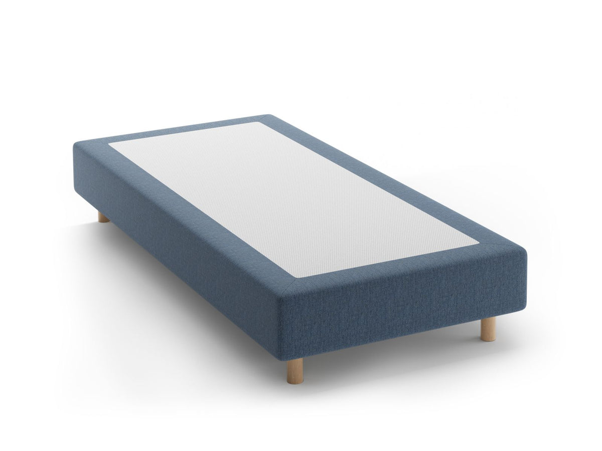 Base Letto Whale Gambe legno di faggio naturale - Blu Scuro 90x200
