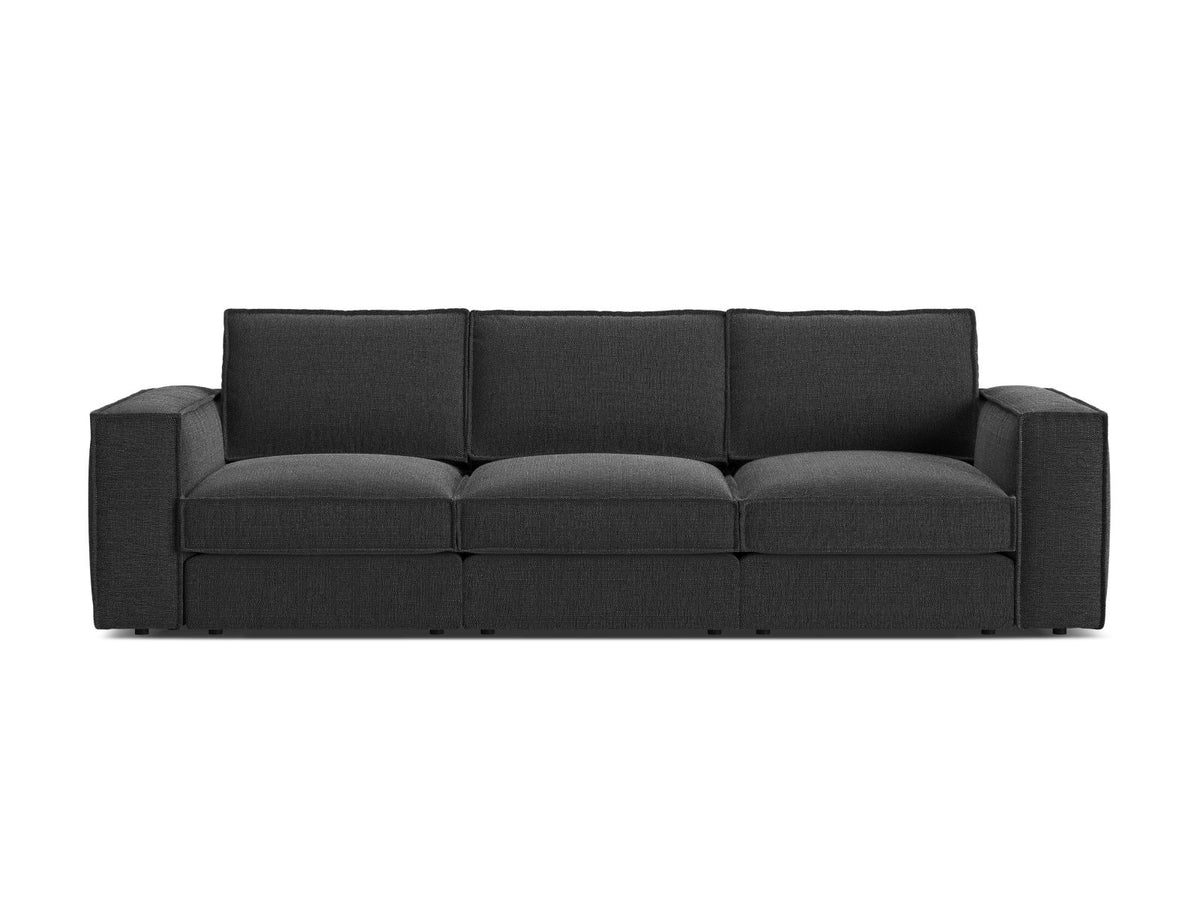 Divano Modulare, "Pola", 4 Posti, 284x103x88 - Nero