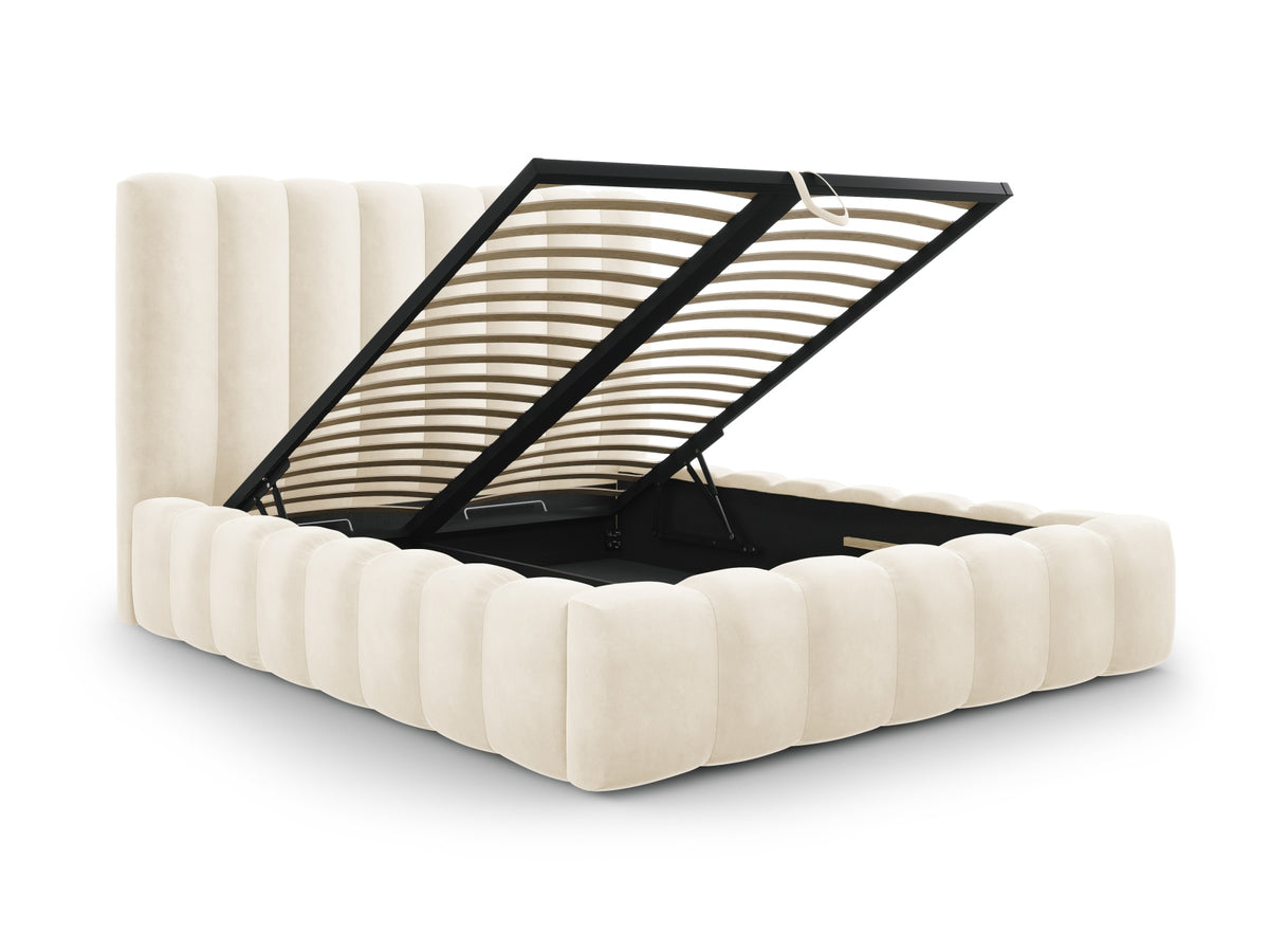 Letto contenitore con testiera, "Kelp", 230x205x125