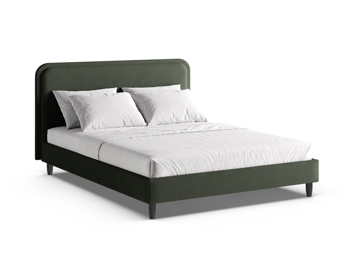 Letto con Testata Aveline - Verde Muschio 180x200