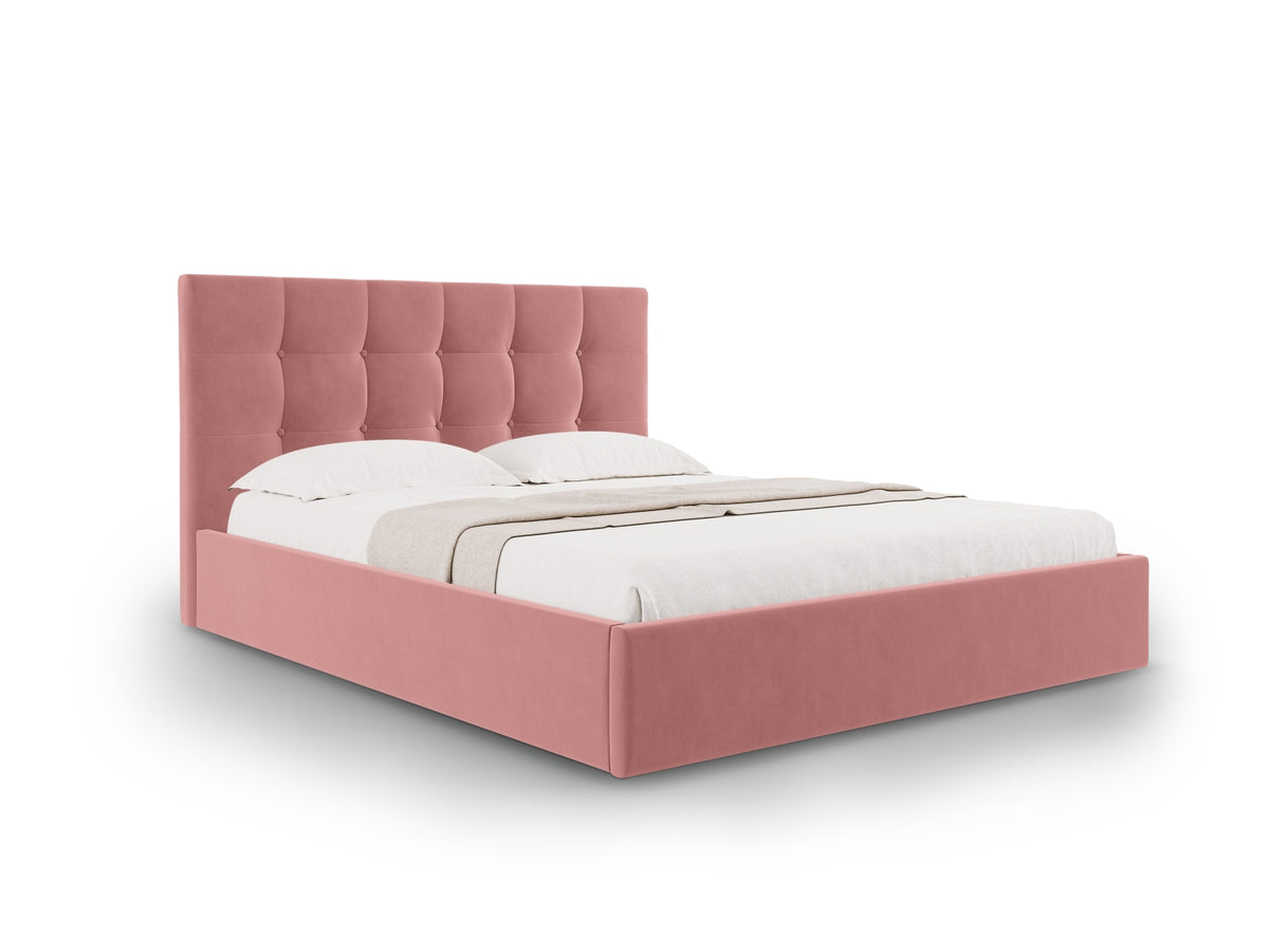 Letto Contenitore con Testata Phaedra - Rosa 180x200